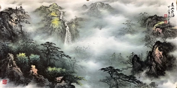宣纸创作,100x50cm有证书