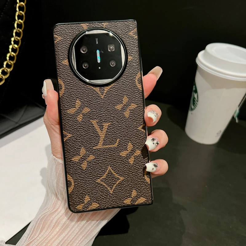 新款棕色折叠屏高级感适用华为matex5手机壳典藏版女款x3的x2老花