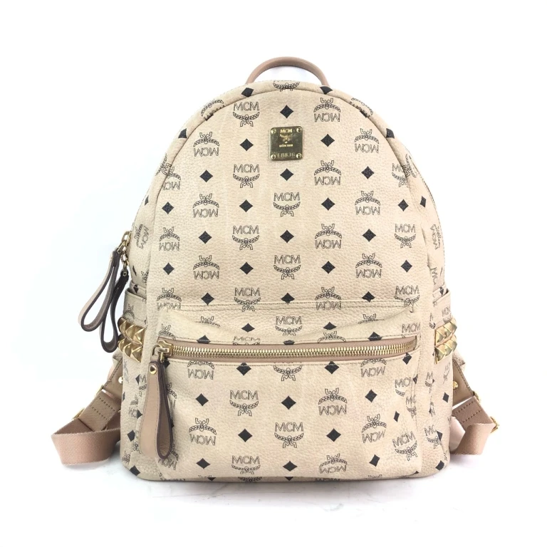 95新 MCM 安洁利知之MCM经典印花双肩包11348H
