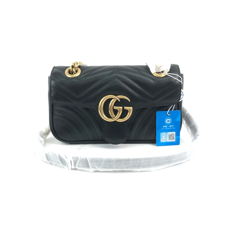 99新 GUCCI/古驰 安洁利知之Gucci古驰马蒙22链条单肩包18517