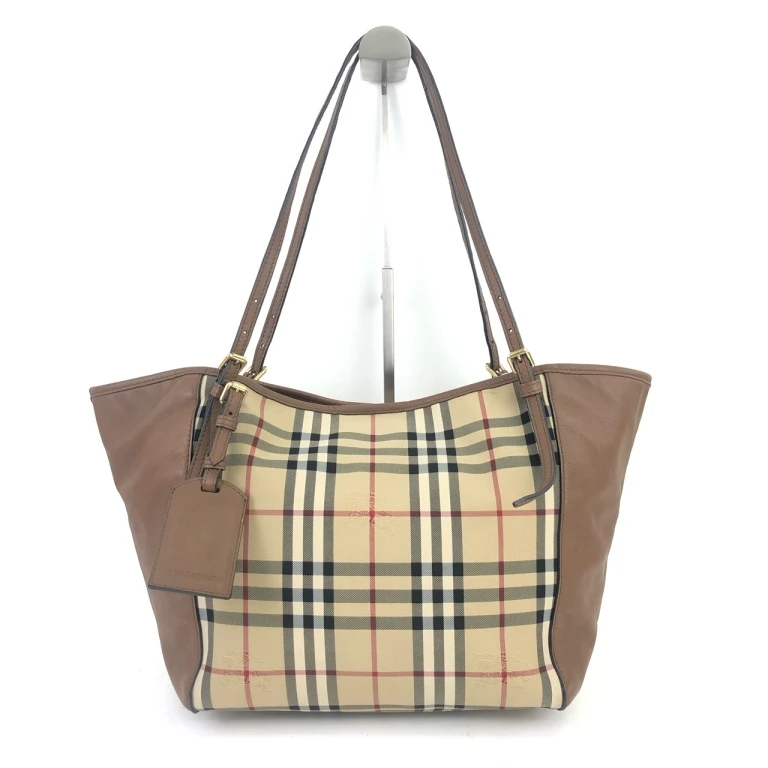 95新 BURBERRY/博柏利 安洁利知之巴宝莉格纹手提单肩包17001H