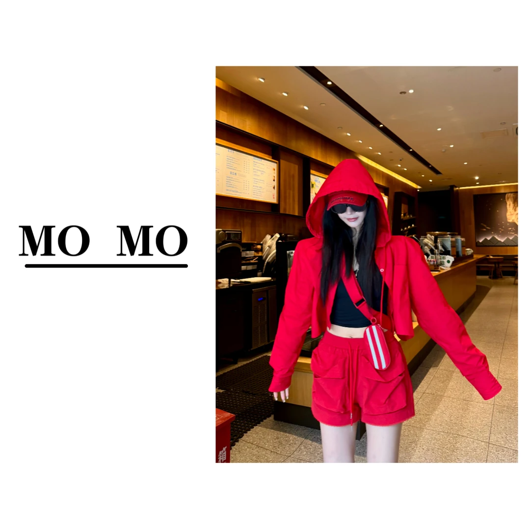 MOMO 【黄栀子衬衫】2025新款时尚休闲宽松短款防晒衬衫长袖上衣女