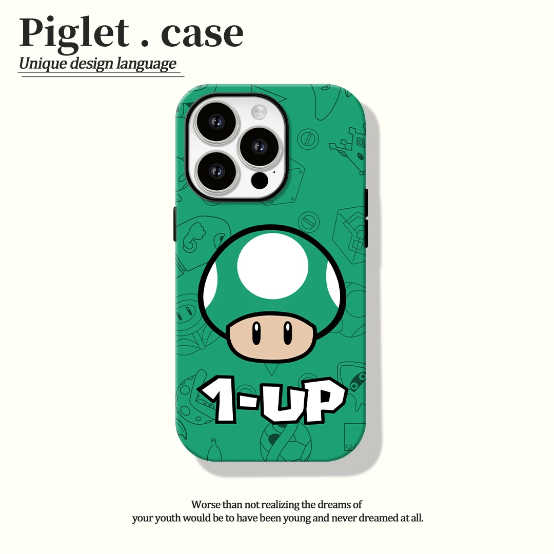 适用苹果16手机壳小蘑菇iphone15可爱软壳12/13/14全包趣味卡通xr