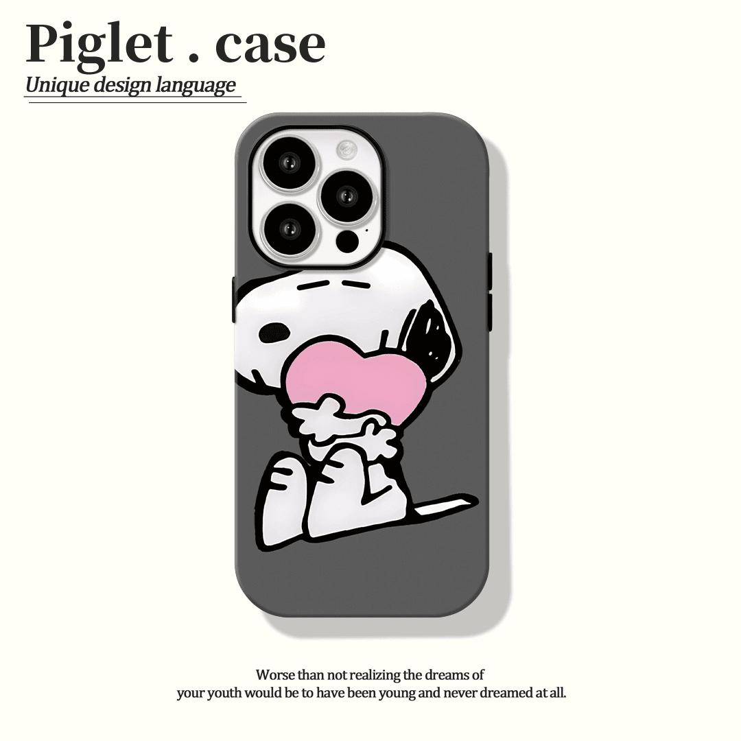 适用苹果15手机壳心史努比iphone14可爱软壳11/12/13全包创意卡通