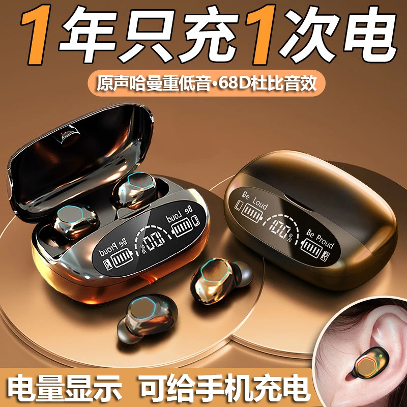 【大小杨推荐】适用华为苹果耳机无线蓝牙入耳式高端降噪超长续航
