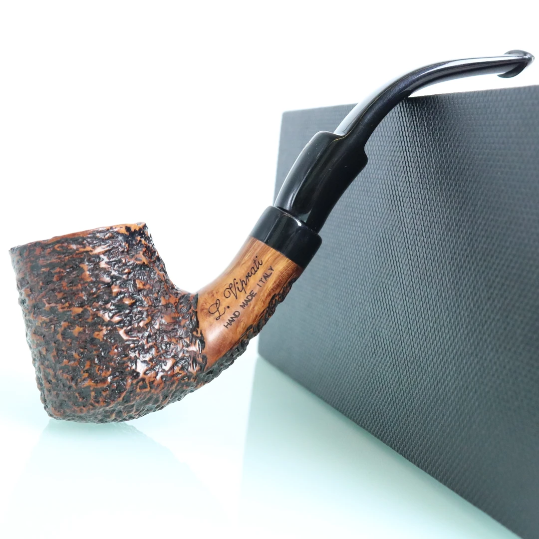 意大利维布拉蒂手工石楠木收藏级烟斗---皇冠贵族系列