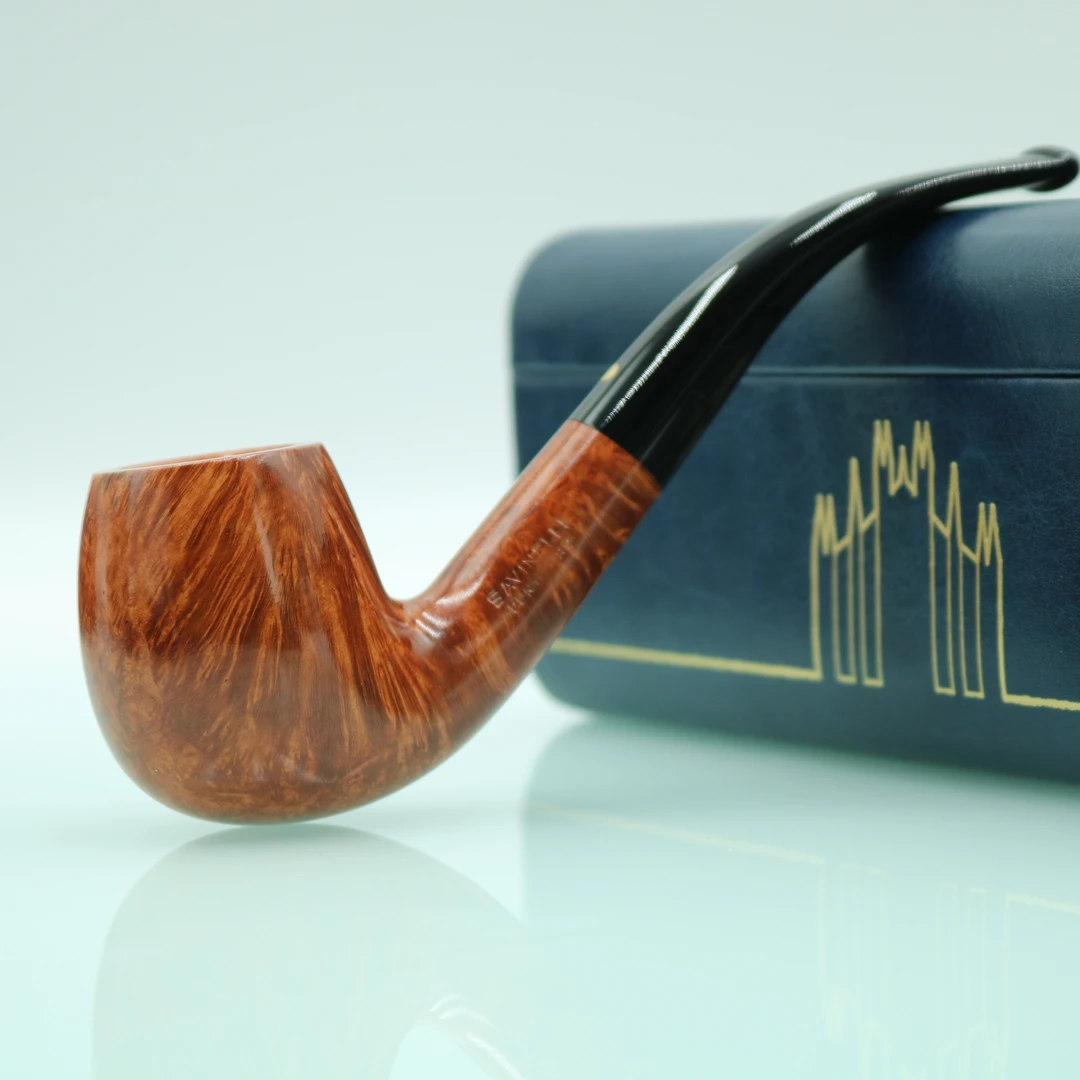 意大利沙芬一点金系列-602石楠木大弯烟斗