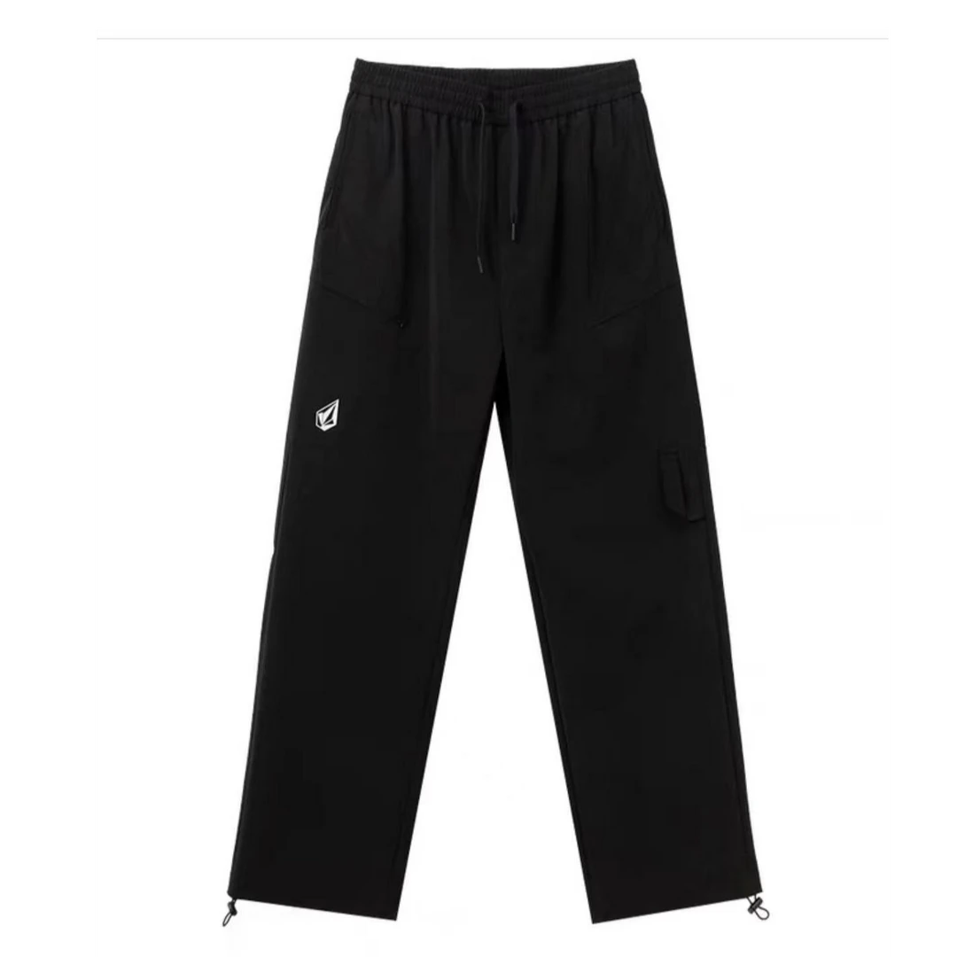 VOLCOM 钻石户外运动长裤2024新款秋季梭织训练跑步裤 A1332427