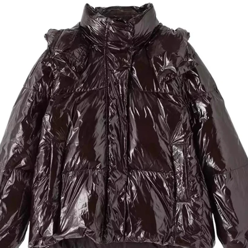 仓5-2 棕亮色大面包款羽绒服