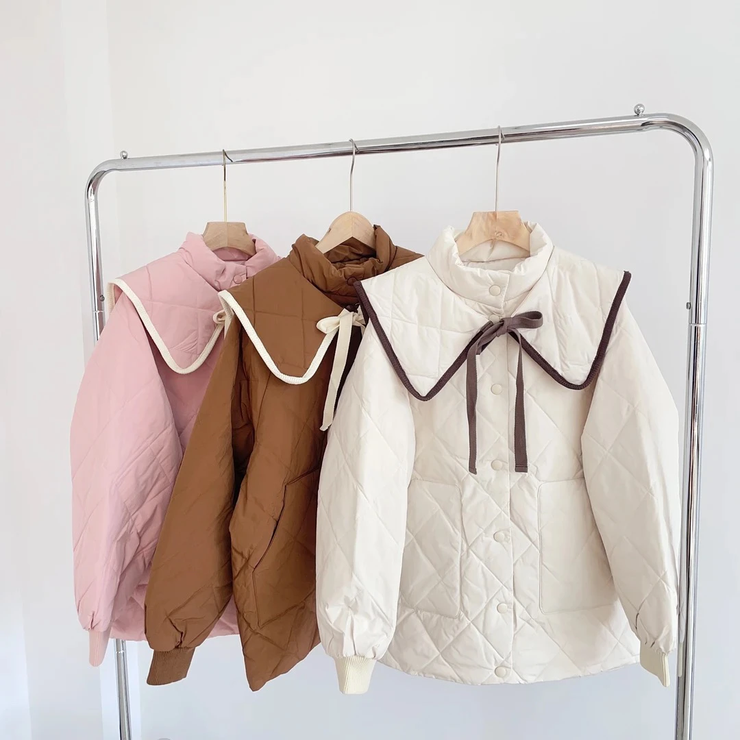 三色两穿可日系可乖乖羽绒服