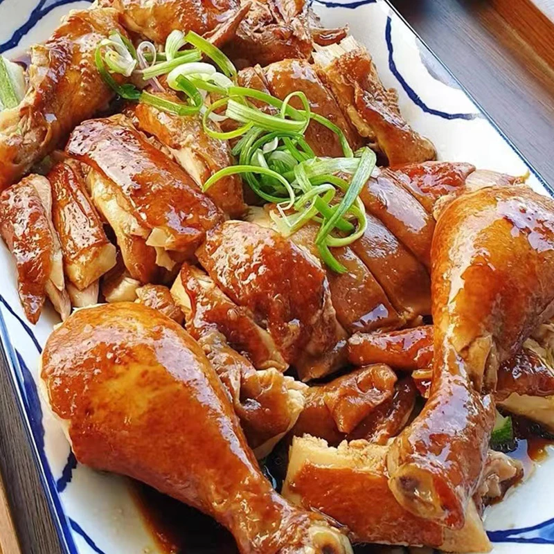 【港式豉油鸡】480克港式地道豉油多汁美味半只古法广式豉油鸡
