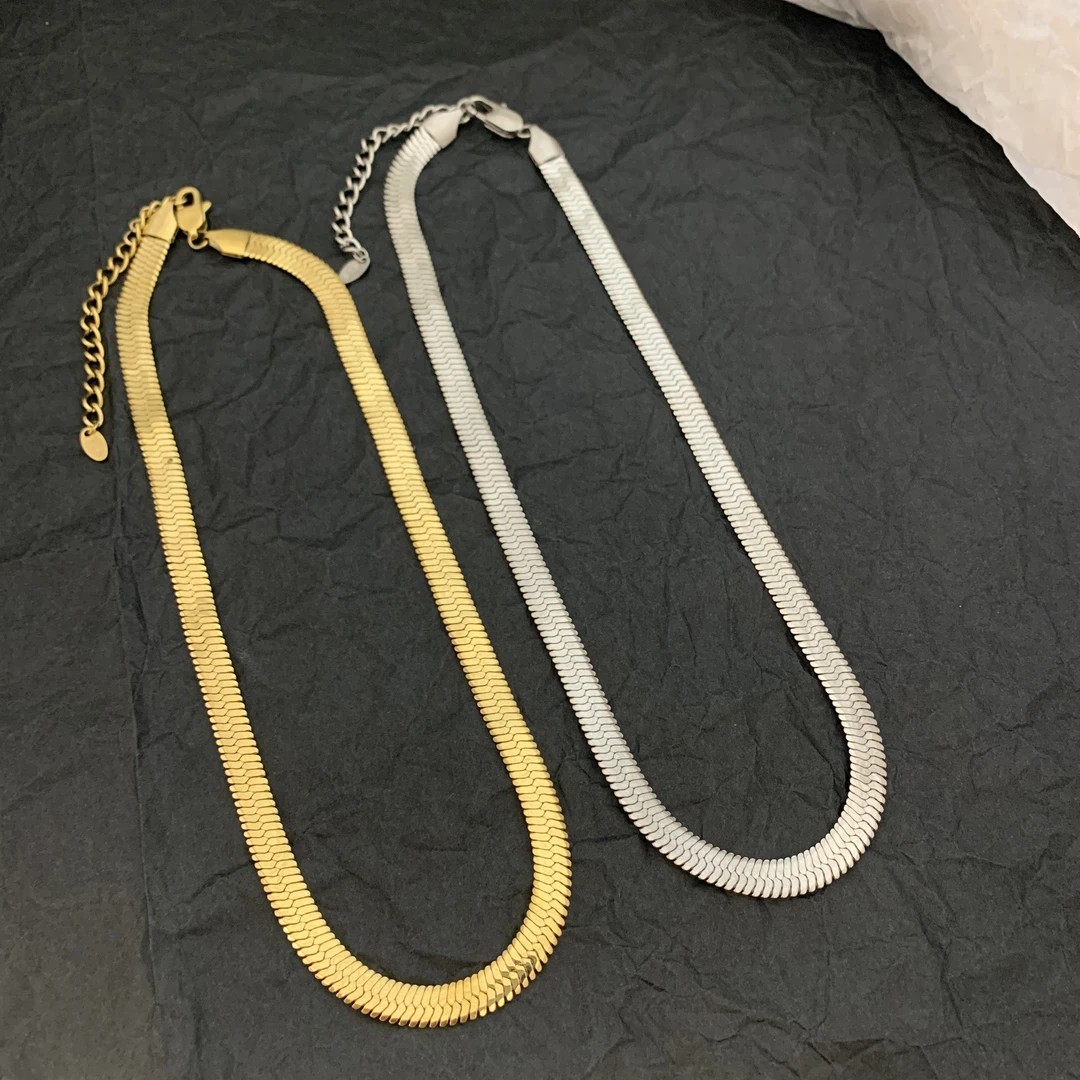 钛钢项链 高级轻奢小众项链｜素款蛇骨｜百搭饰品
