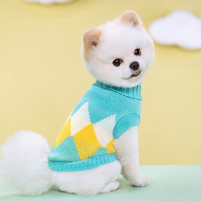 秋冬款狗狗毛衣宠物泰迪衣服比熊博美雪纳瑞贵宾小型犬狗衣服保暖