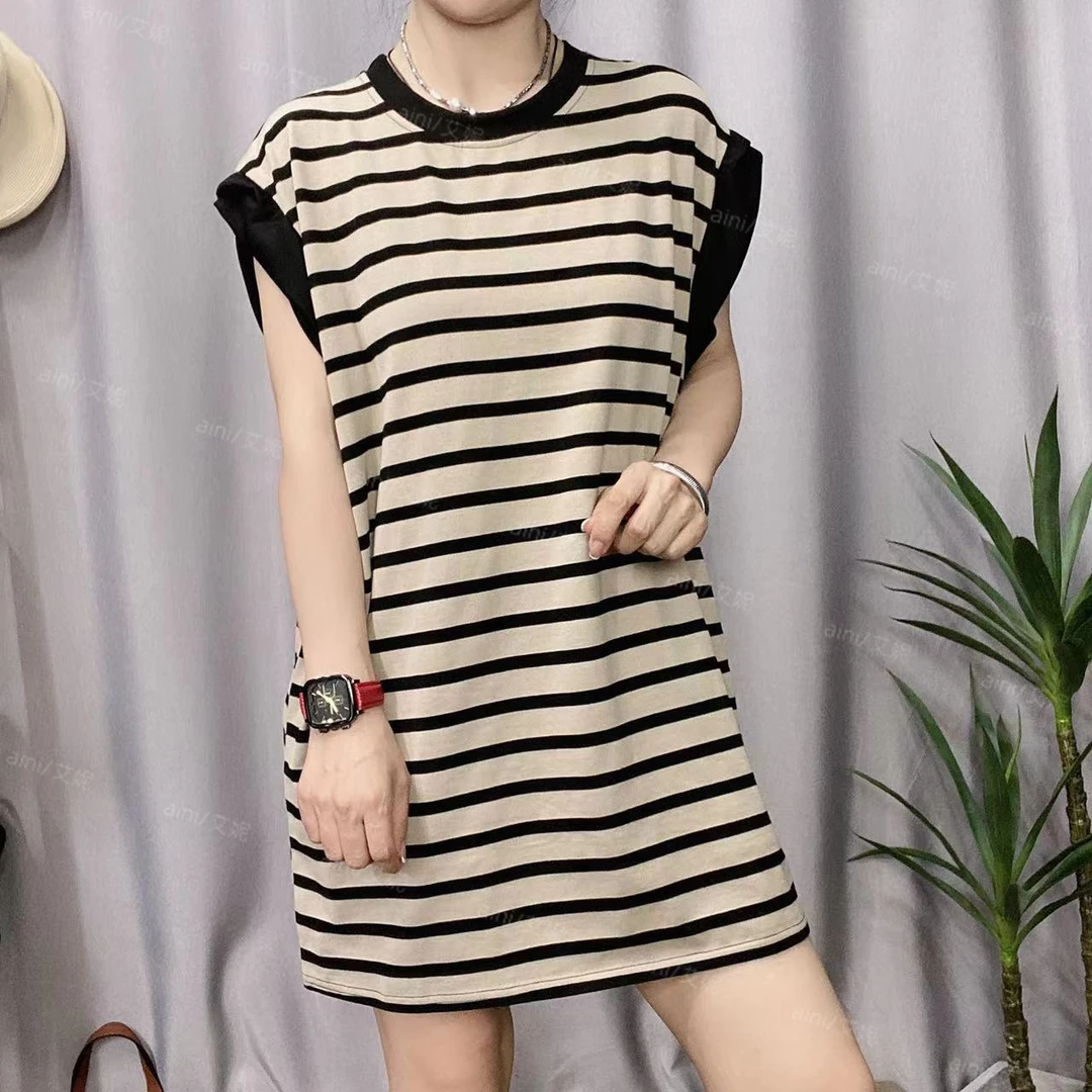 《妮推荐》艾妮定制款不规则捏褶袖边条连衣裙7990（身高168以内拍）