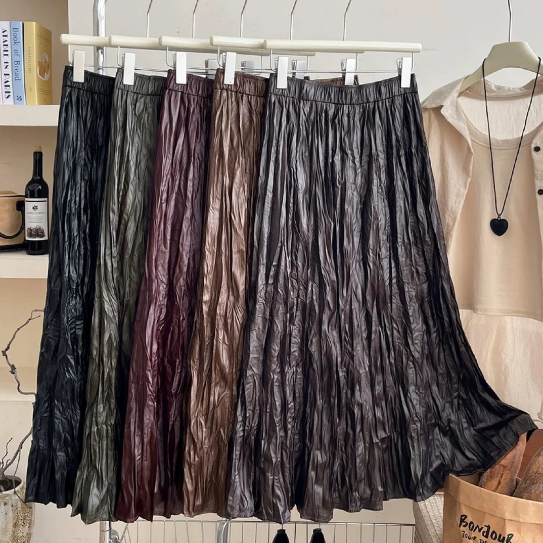 | 大大 | 新衣品 | 8653#pu皮半身裙 |