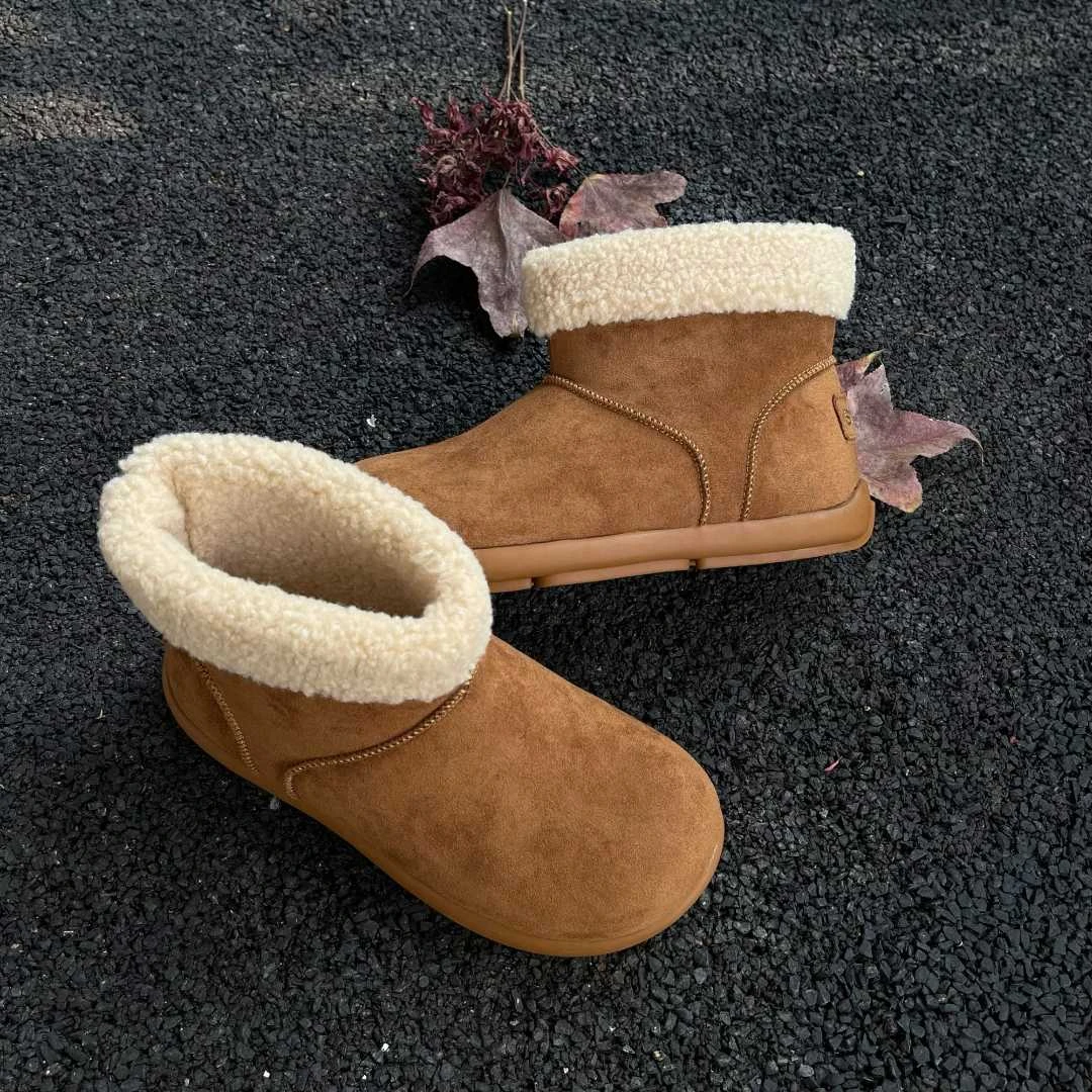 【酒窝专属】XGXC圆头加绒保暖大土豆女款雪地靴-XG7188