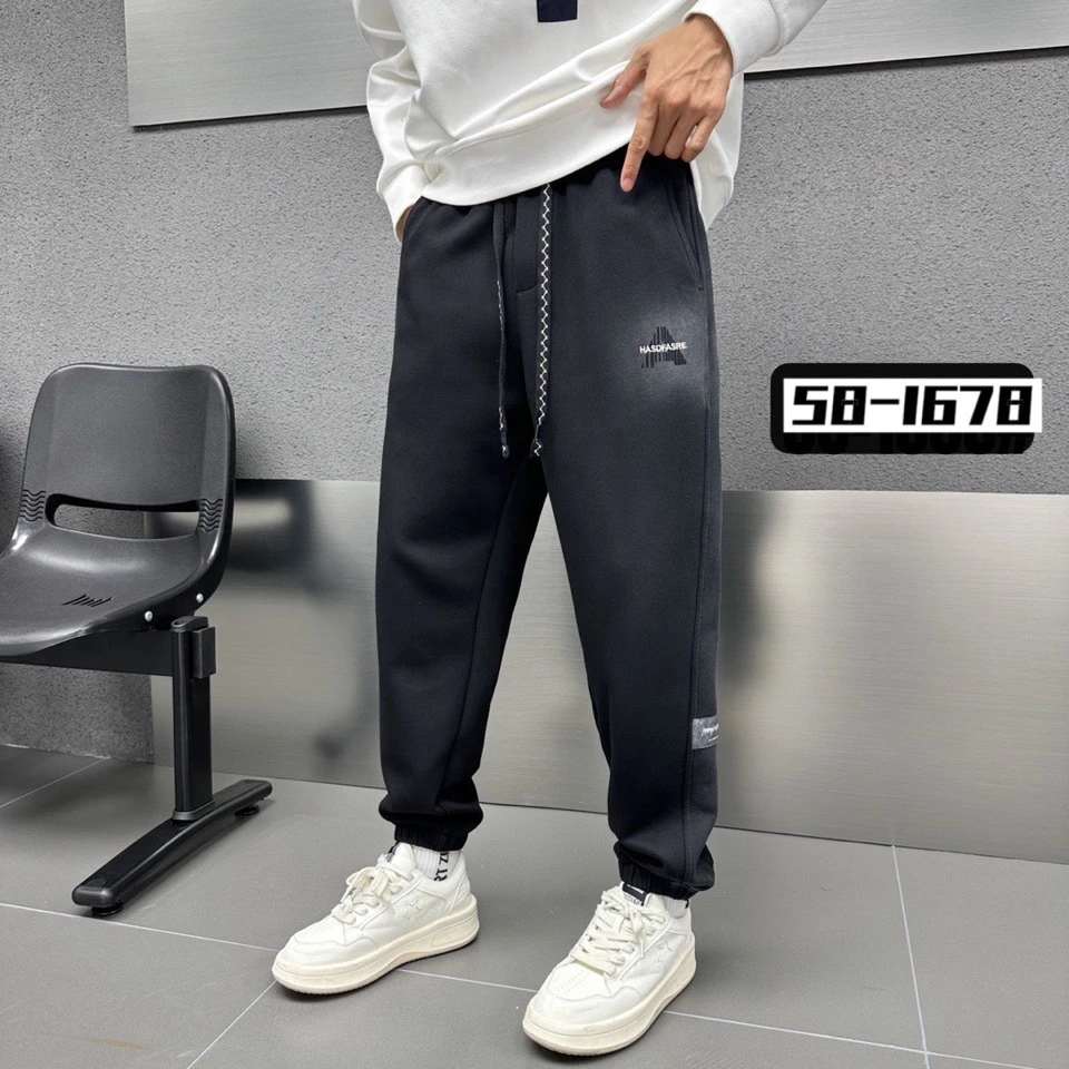 秋季男士束脚休闲裤时尚百搭保暖长裤卫裤1678#
