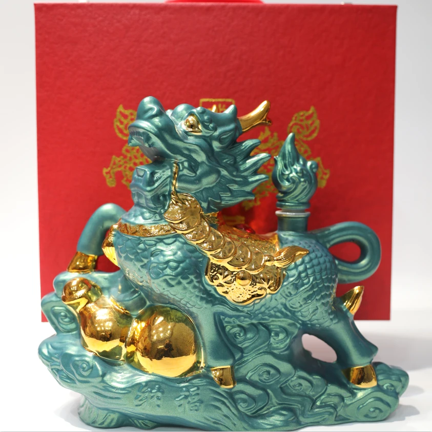 兴盛长威风麒麟酒厂生产优级清香型饮酒净含量53度2.5L