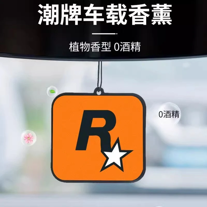 车载香片R星香片香水汽车香薰持久淡香氛车内除异味车用挂件