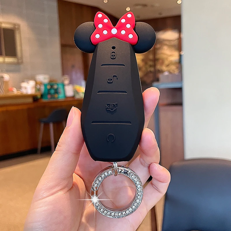 比亚迪秦plus钥匙套唐dmi宋max汉ev车海豚e2/e3/d1/e9元pro壳扣女