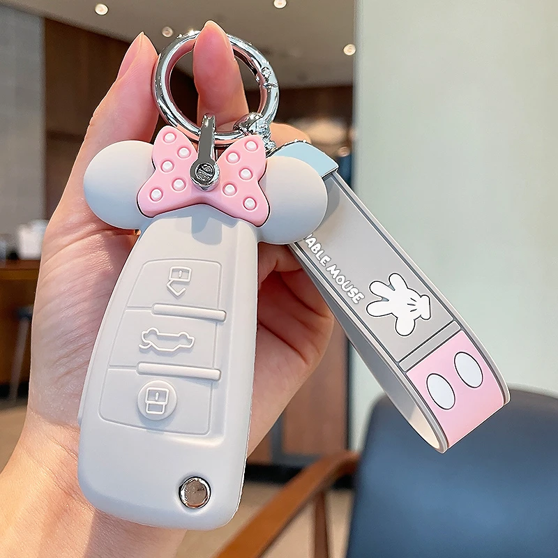 适用奥迪a3钥匙套a4l车a6l女q5l壳q3扣q2l新a5高档a8女q7高端22款