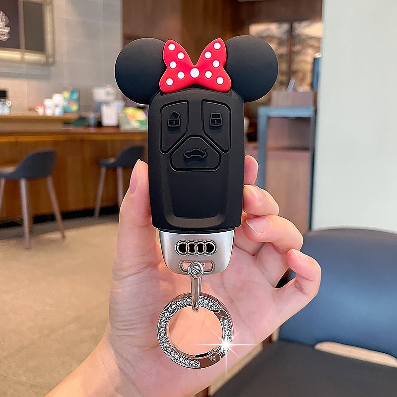 奥迪新a6l钥匙套a4l/a3/q5l/q7/q8/q3/q2l/a5/a8l/tt壳高档女包扣