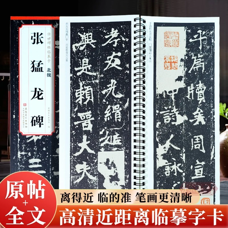 【近距离临摹字卡】张猛龙碑 历代碑帖精粹魏碑楷书毛笔原碑帖