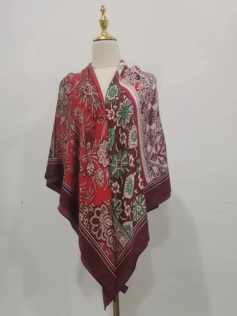 棉麻羊毛防晒时尚百搭女士款围巾大披肩微瑕130-130