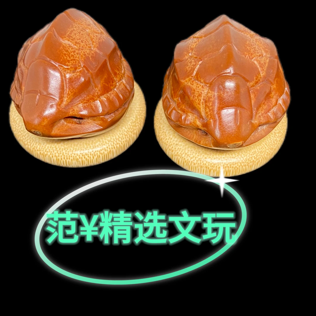 手工雕刻富甲一方手把件——橄榄文玩