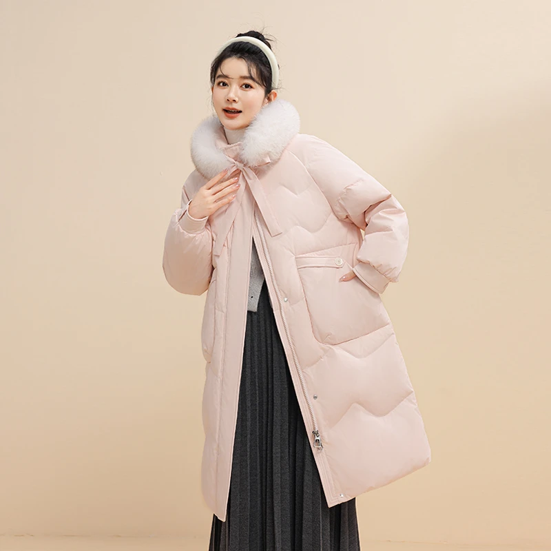 【雪中飞X】24年新款时尚休闲长款羽绒服X40149306F