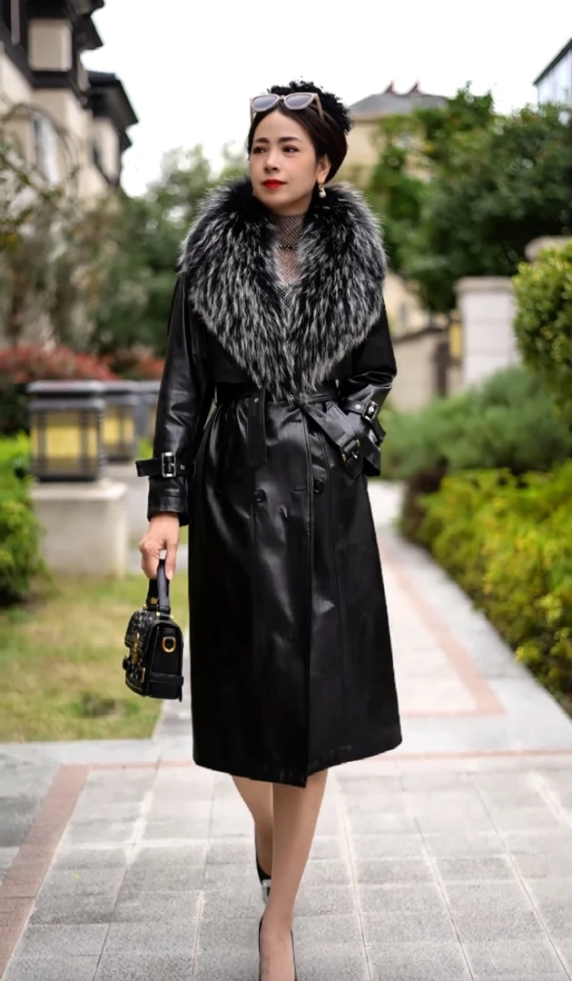 【蓉蓉推荐】冬季新款气质百搭大衣长款女装休闲鹅绒服外套可拆卸