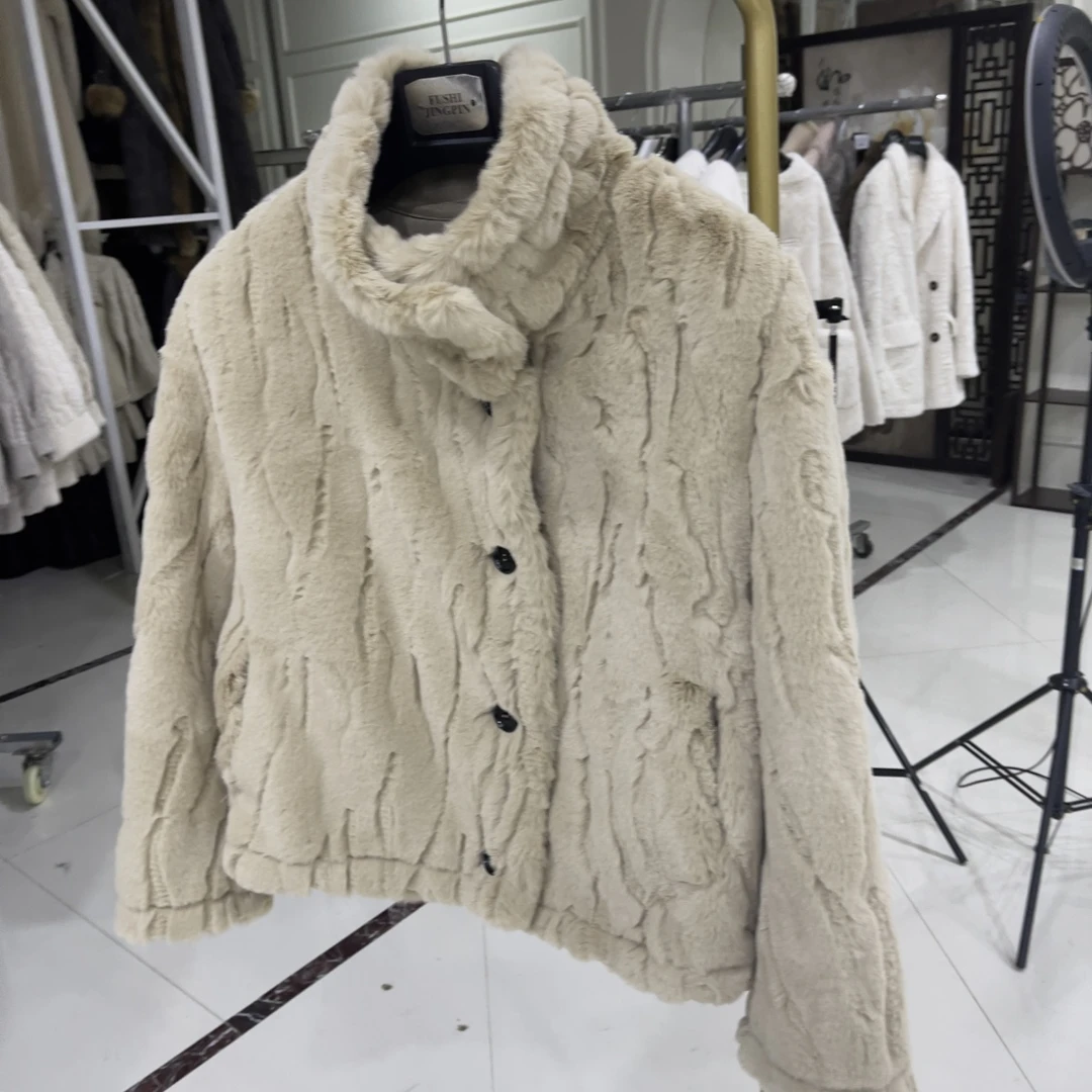 2506冬季新款女士双面穿立领百搭显瘦时尚休闲加厚保暖外套