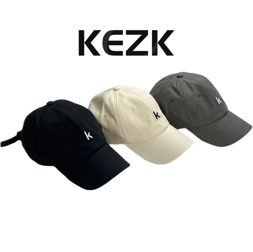 kezk/kezk美式韩系潮流软顶水洗百搭鸭舌帽