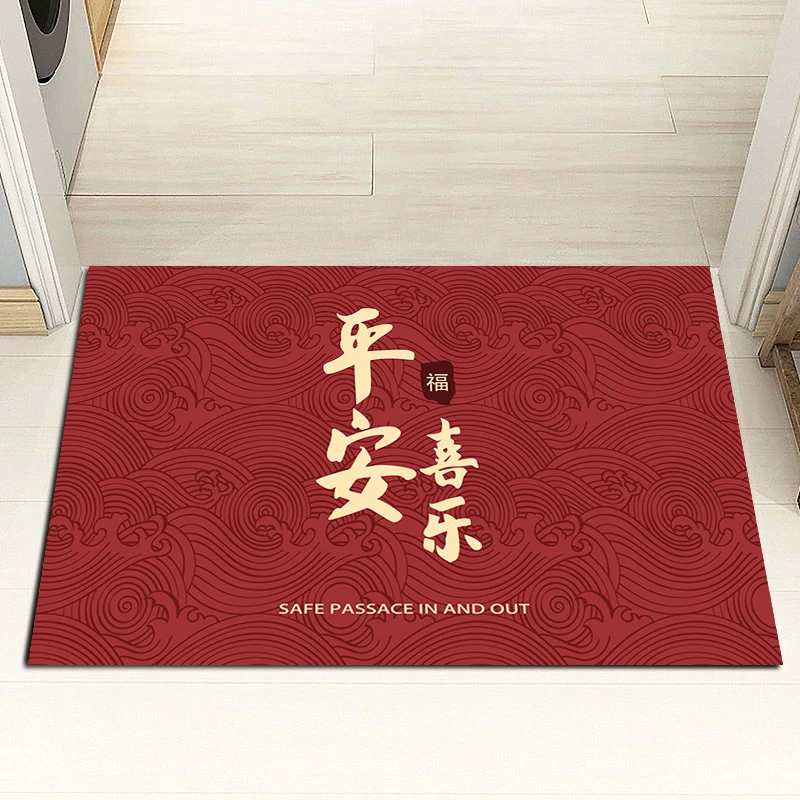 60x100cm入户门地垫家用耐脏吸水家用喜庆玄关入户大门口垫子满铺