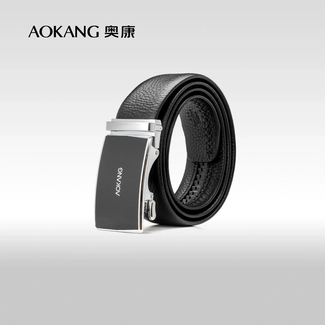 皮带男士头层牛皮自动扣皮带裤腰带商场同款简约时尚百搭
