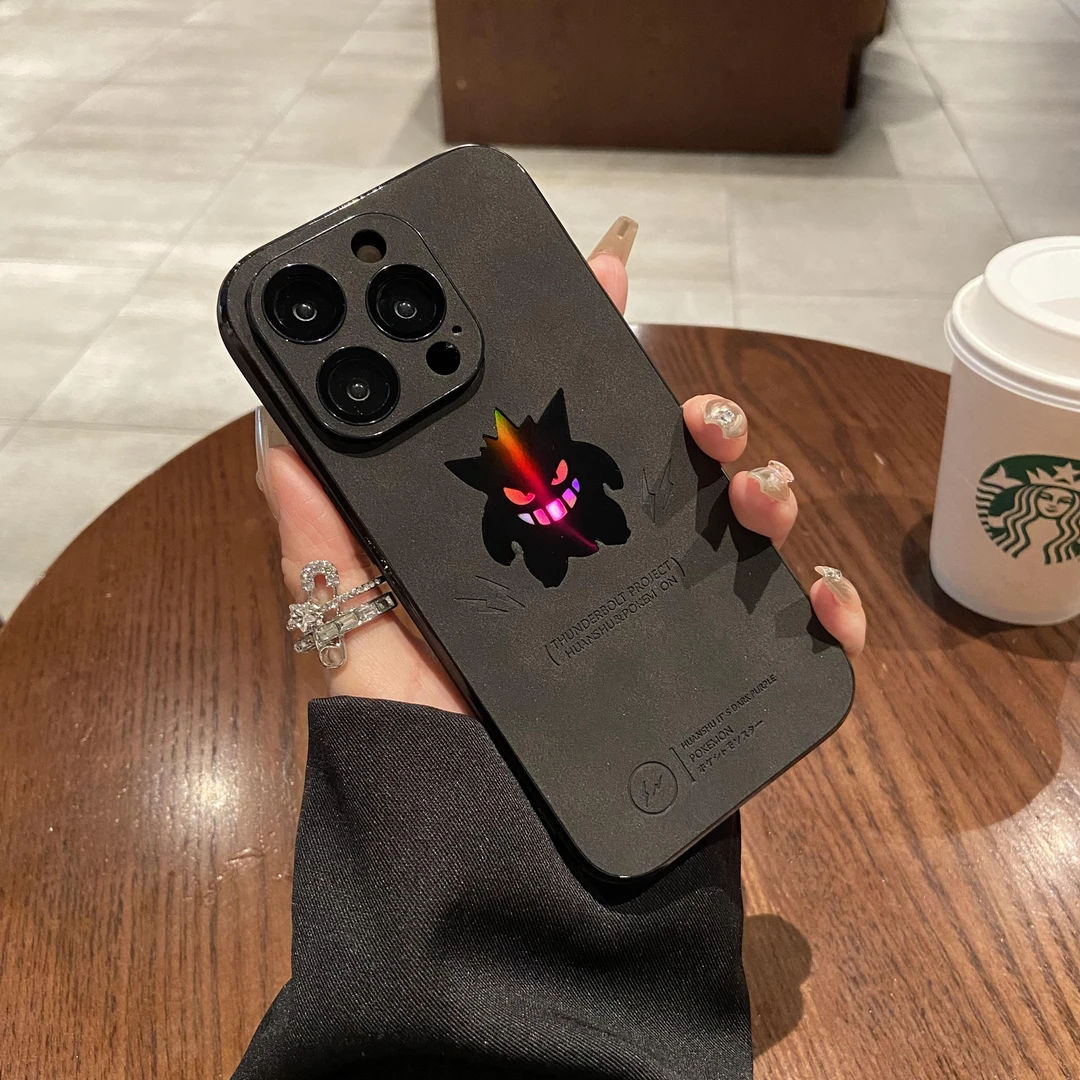 潮牌闪电怪兽适用于苹果14手机壳iphone15promax卡通13镭射12套