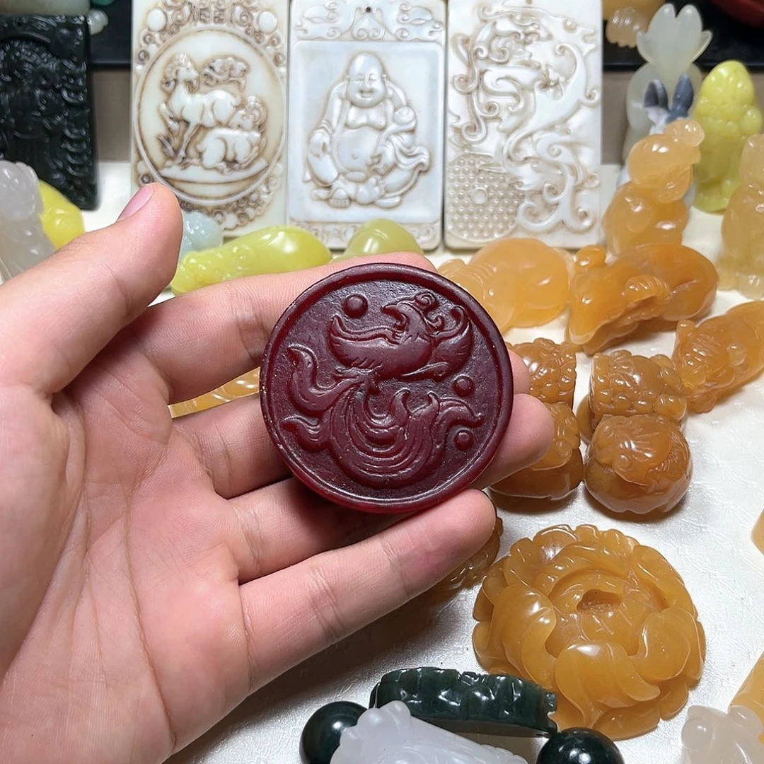 白玉菩提吊坠白玉菩堤吊坠