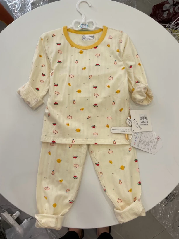 儿童莱卡秋衣秋裤110-140码