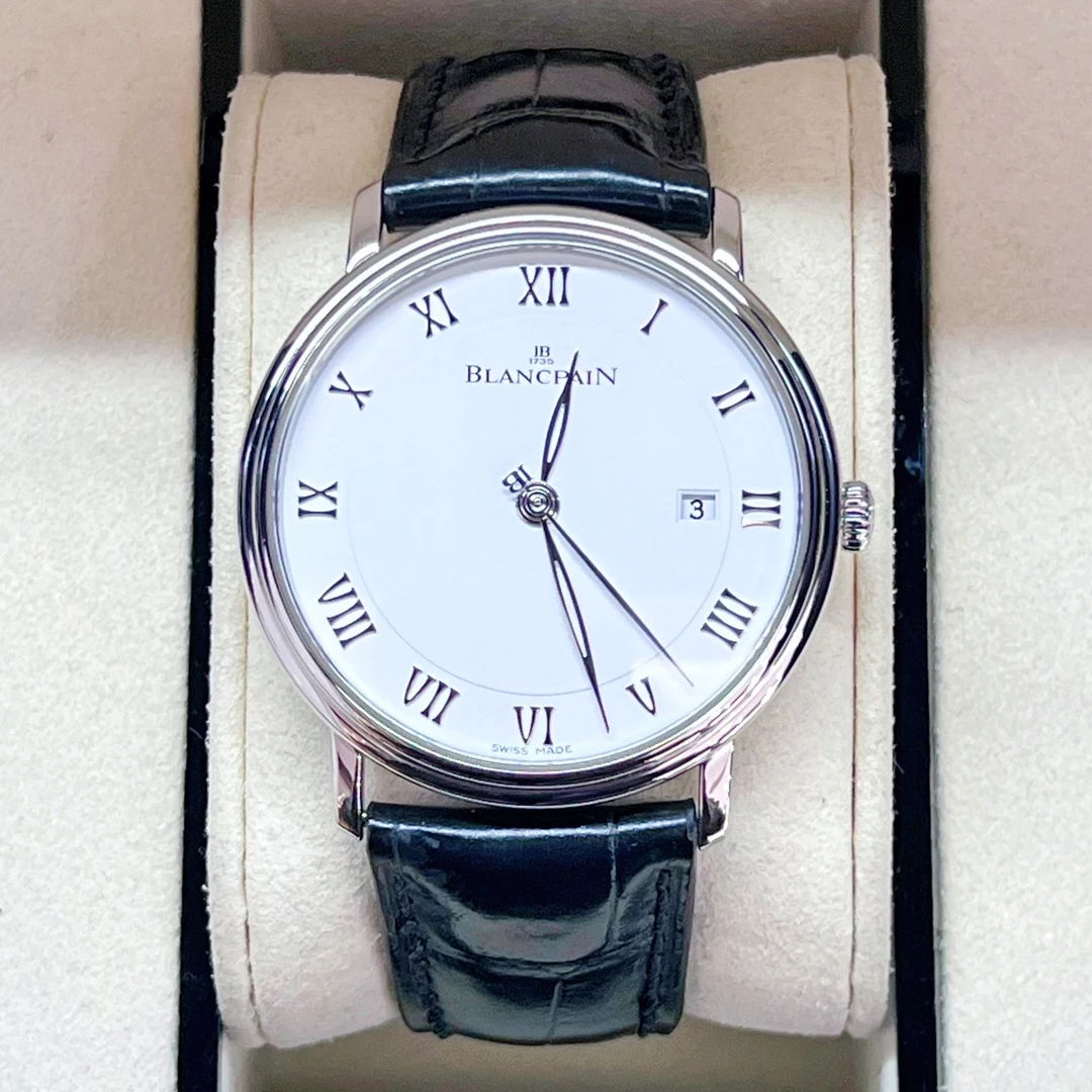 99新  宝珀经典6651 自动机械  40mm 折叠扣 多功能男士腕表