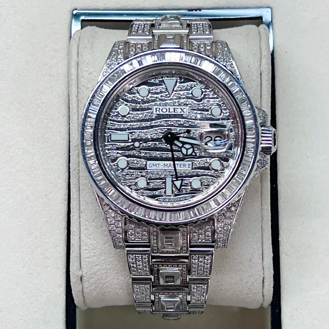 99新 Rolex/劳力士 后改格林尼治型116769BR 40mm 镶钻 男士名表