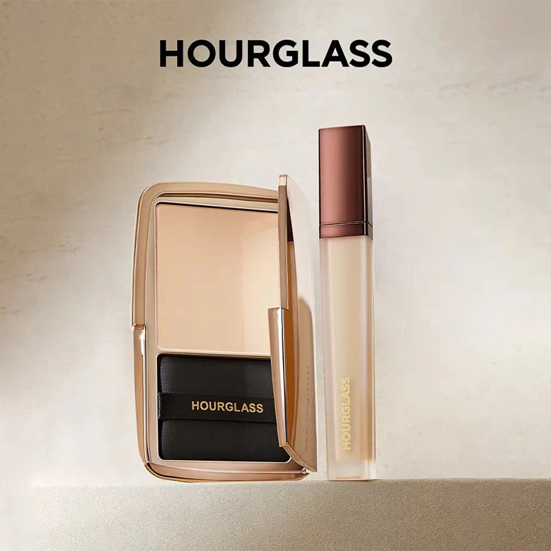 HOURGLASS定妆轻雾蜜粉饼柔焦毛孔定妆遮瑕液遮痘印