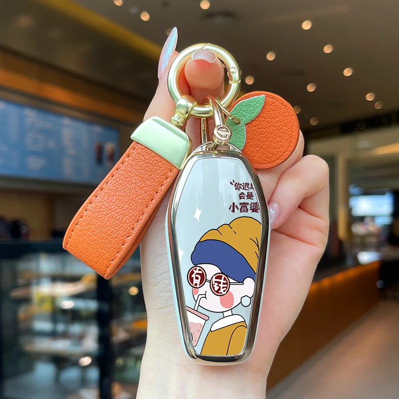 2023款比亚迪海豚钥匙套秦plusdmi海鸥海豹冠军版元Pro汽车壳包女