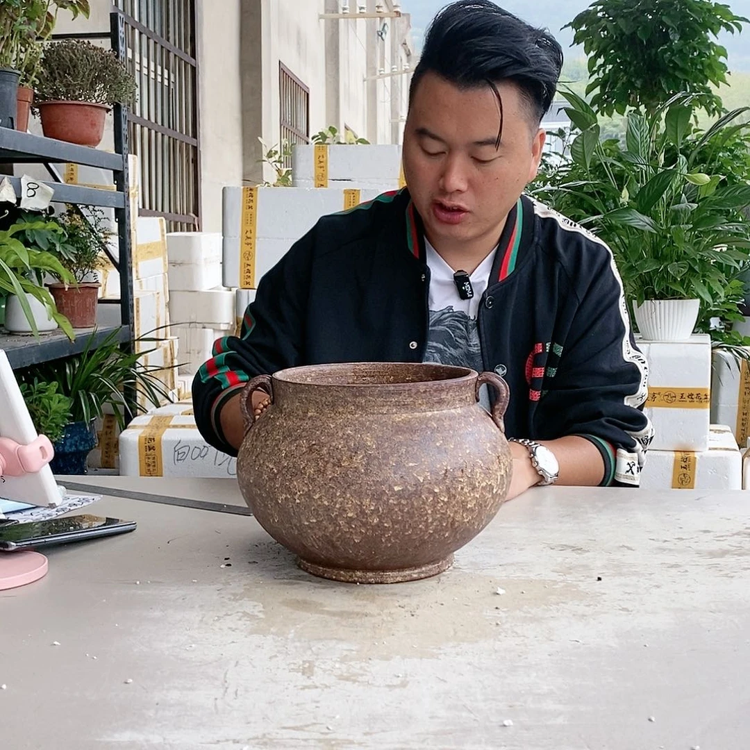 红陶20CM以下王嫂花盆1005-87无孔