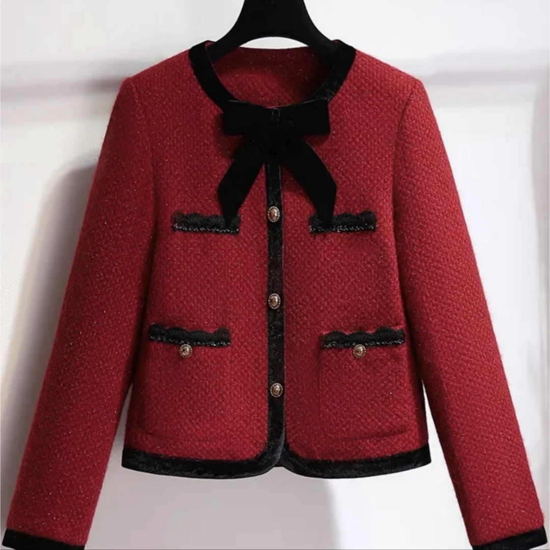 331-340毛呢短外套】女毛呢外套部分微瑕介意勿拍小香风气质时尚