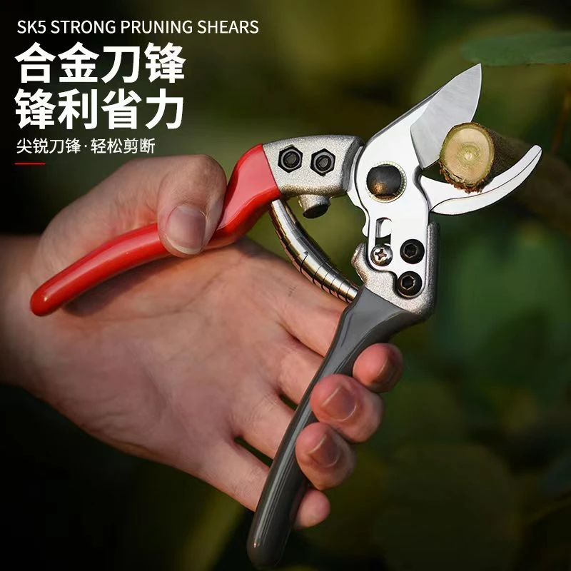 SK5钢强力园林树枝剪刀多功能家用盆景修枝剪园林粗枝剪