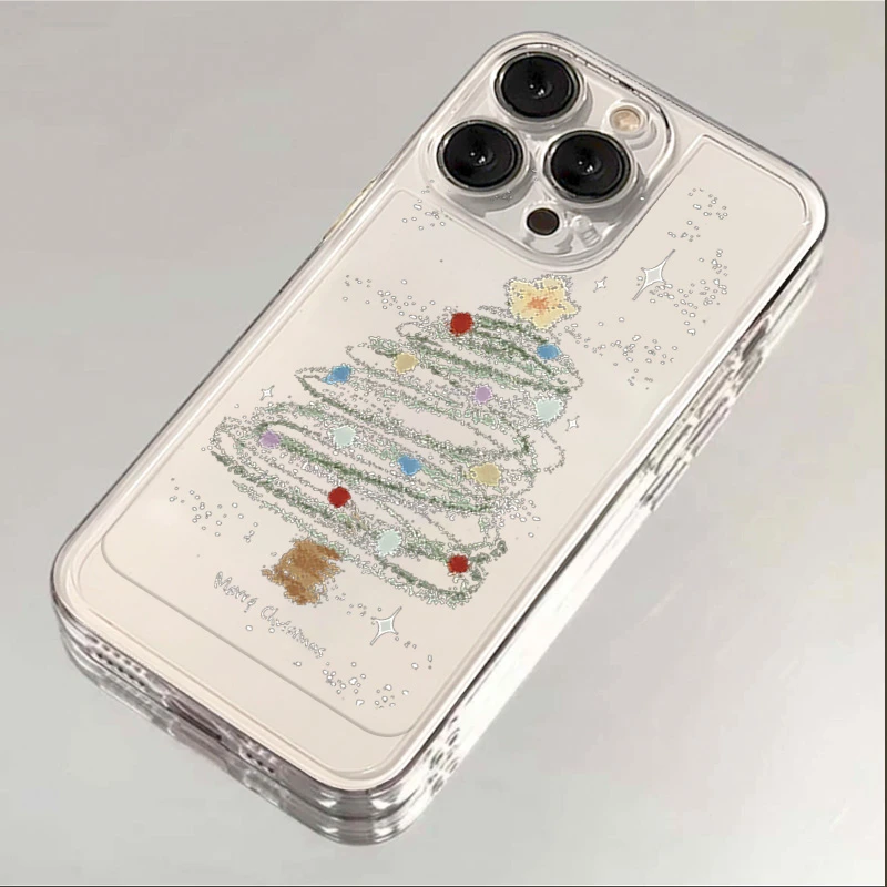 圣诞树苹果15iphone手机壳14promax软13pro太空壳12防摔11女男X