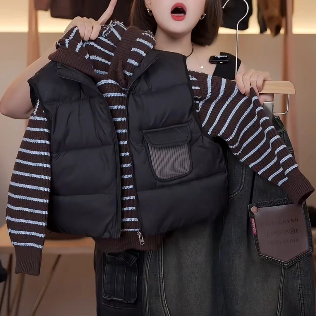 儿童冬季加厚保暖马甲男女童冬款夹棉棉袄宝宝外出衣服洋气外套潮