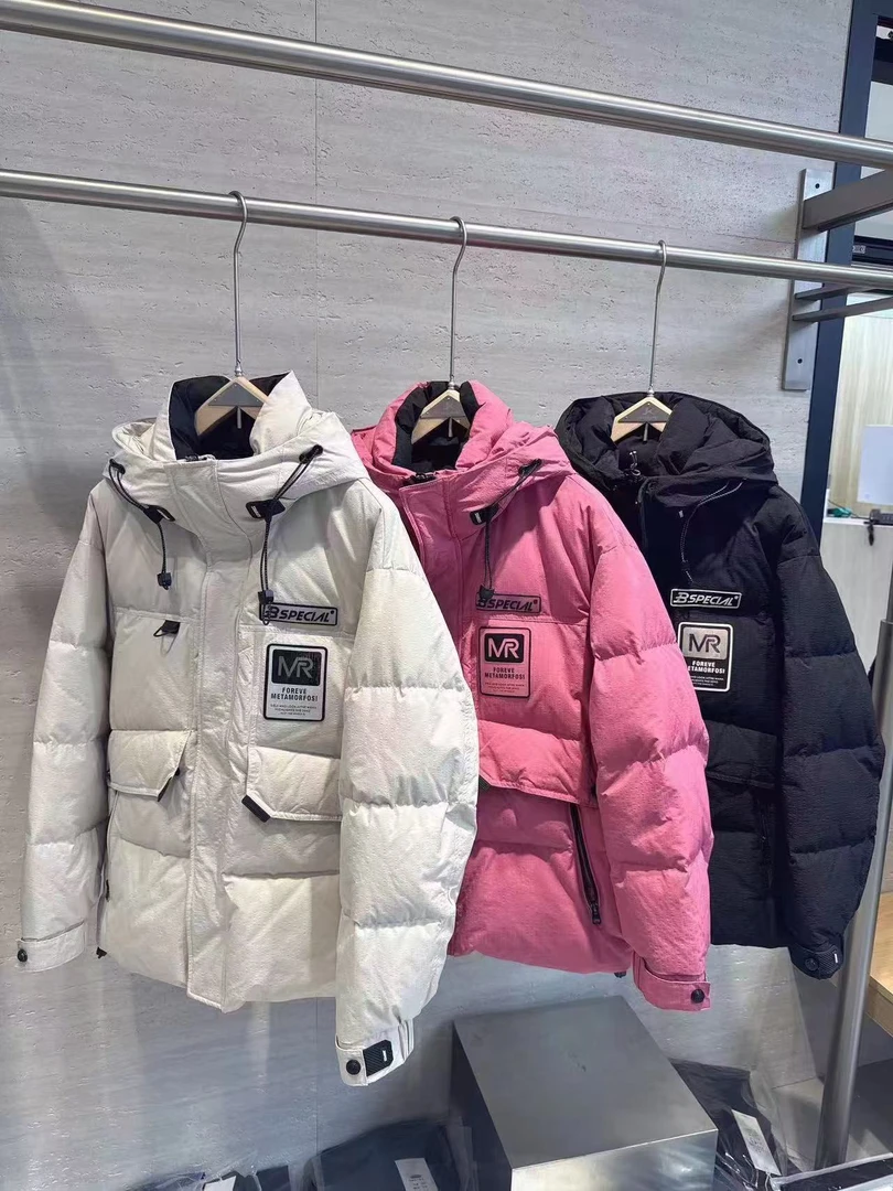 冬季新款户外潮流时尚连帽防寒保暖加厚外套#9076