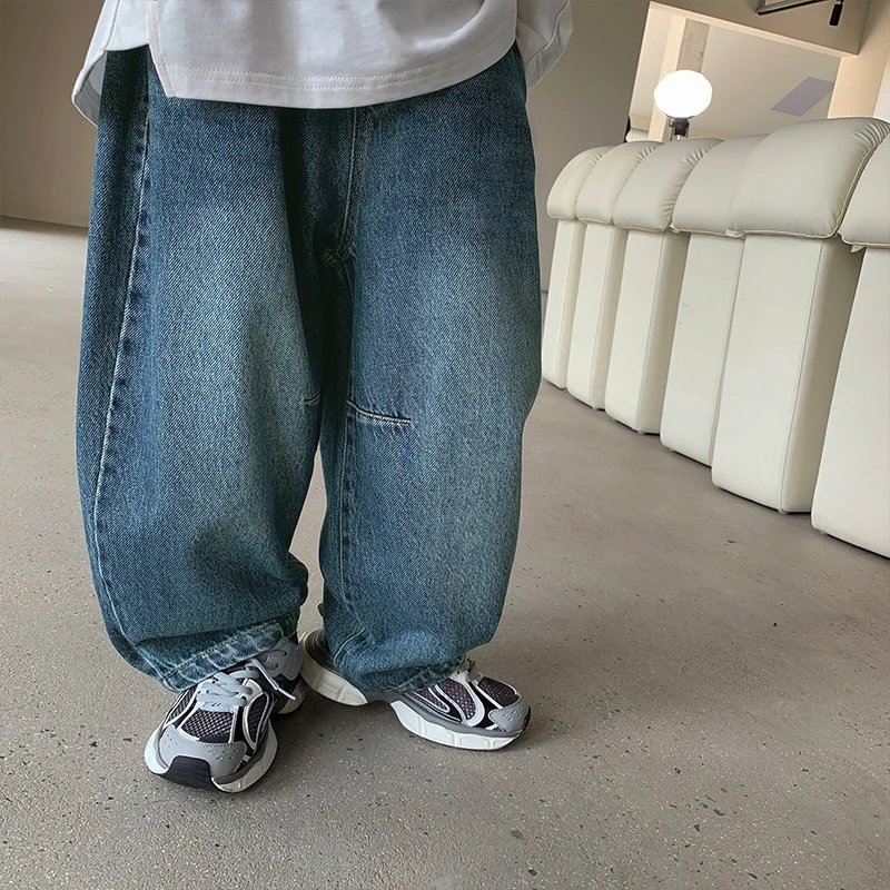 源源家童装2023新款儿童牛仔裤儿童裤子秋款宝宝长裤宽松洋气专属