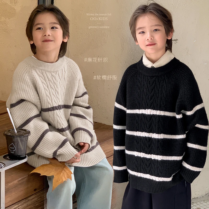 现货【乖崽崽】源源家童装男童毛衣新款儿童针织衫冬季上衣男孩冬4